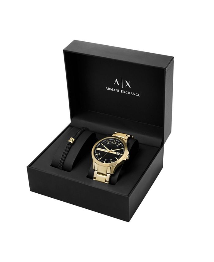 AX Armani Exchange AX Men's GoldTone Bracelet Strap Watch with