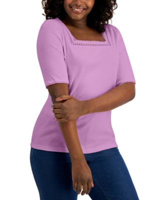 macys purple tops