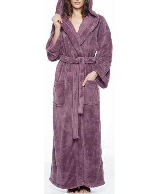 womens full length fleece robe