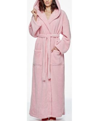 Women's Hooded Full Ankle Length Premium Fleece Bathrobe
