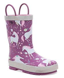 Toddler's, Little Kid's, and Big Kid's Fancy Horse Rain Boot