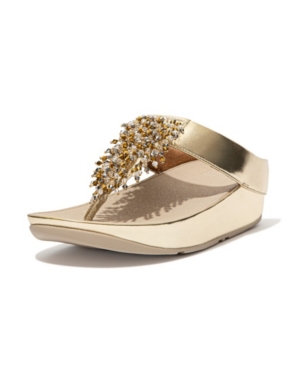 FitFlop Women's Rumba Beaded Toe-Post Sandals Women's Shoes