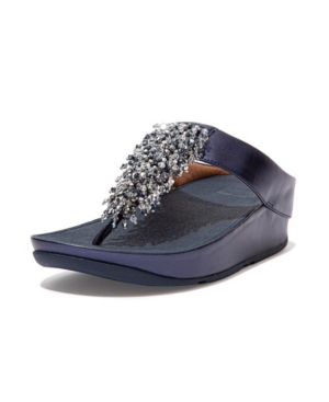 FitFlop Women's Rumba Beaded Toe-Post Sandals Women's Shoes