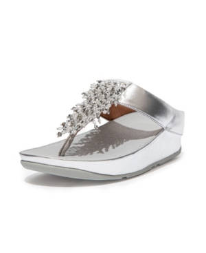 FitFlop Women's Rumba Beaded Toe-Post Sandals Women's Shoes