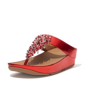 FitFlop Women's Rumba Beaded Toe-Post Sandals Women's Shoes