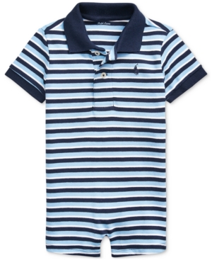 Ralph Lauren Baby Boys Striped Shortall