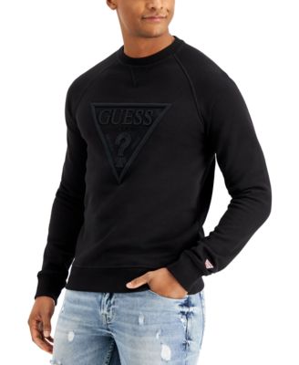 guess embroidered logo sweatshirt