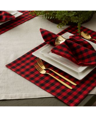 Reversible Gingham - Buffalo Check Placemat Set