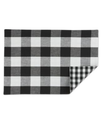 Reversible Gingham - Buffalo Check Placemat Set