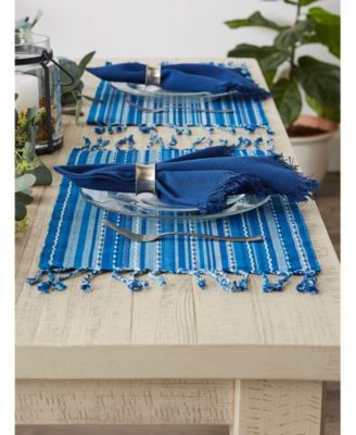 Stripe with Fringe Placemat, Set of 6