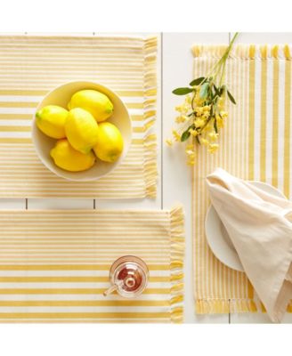 Stripes with Fringe Placemat, Set of 6