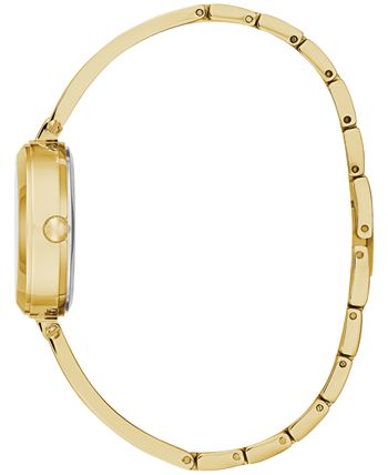Caravelle Women's Gold-Tone Stainless Steel Bangle Bracelet Watch 26mm ...