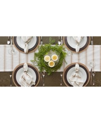 Zig Dobby Stripe Table Runner