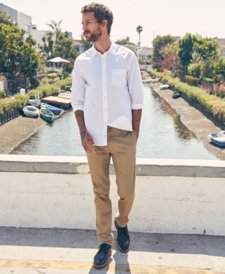Dockers Signature kaki slim fit broek voor heren, magneet, 32W x 34L
