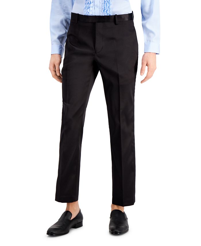 slim fit tuxedo pants