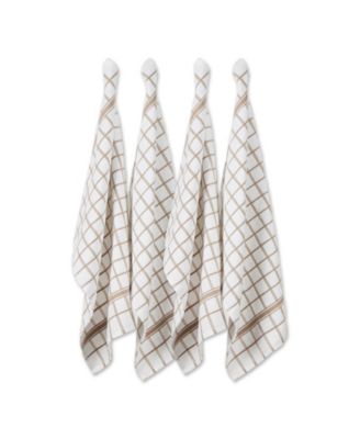 Windowpane Terry Dishtowel, Set of 4