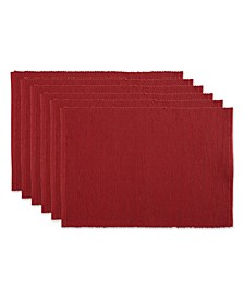 Design Import Ribbed Placemat, Set of 6