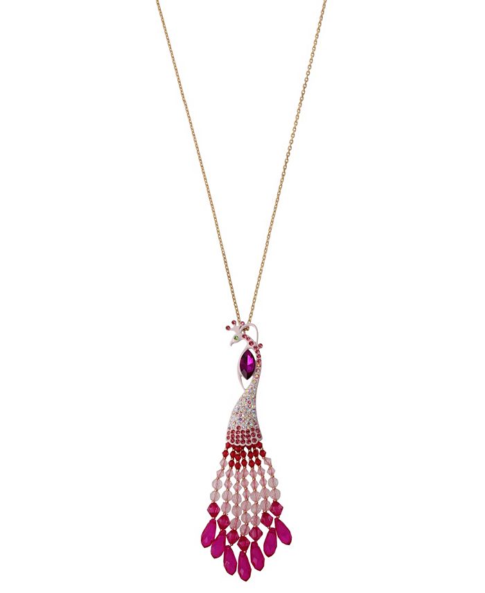 Betsey Johnson Peacock Pendant Necklace Macy s