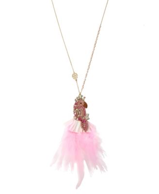 betsey johnson parrot necklace