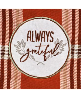 Thanksgiving Cozy Picnic, Plaid Dishtowel, Set of 4