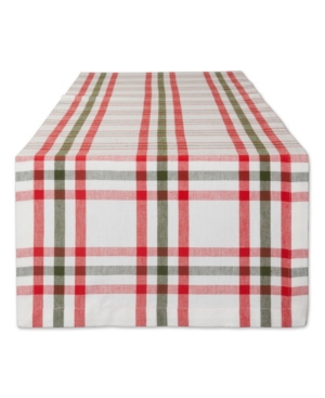 DESIGN IMPORTS KITCHEN AND TABLE TOP JOLLY TREE COLLECTION TABLE RUNNER, NUTCRACKER PLAID, 14" X 72"