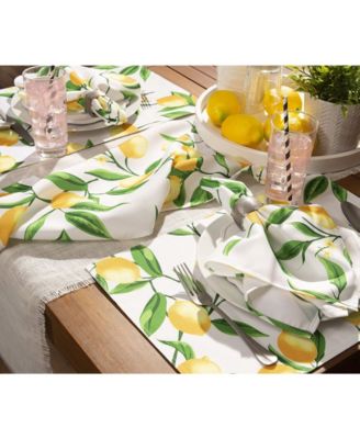 Lemon Bliss Print Outdoor Napkin, Set of 6