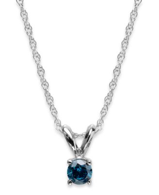 blue diamond pendants