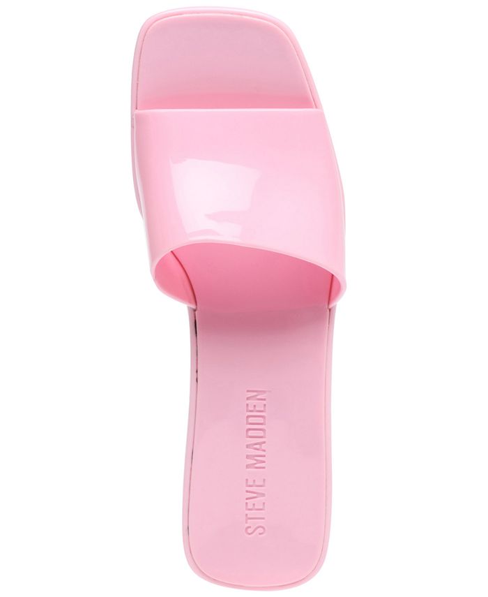steve madden jelly block heel sandals