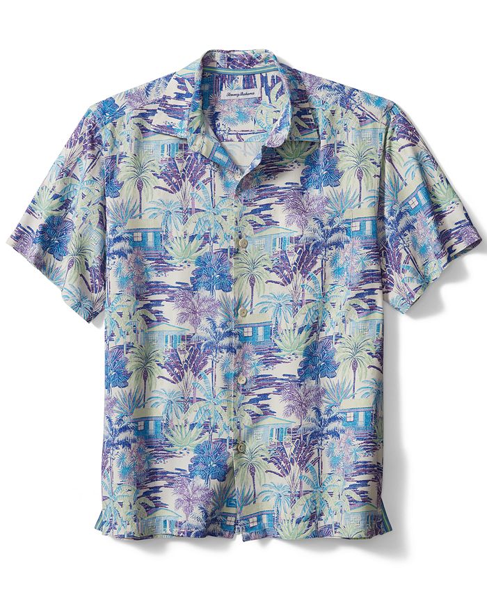 Tommy Bahama Men's Bungalow Noche Silk Shirt - Macy's