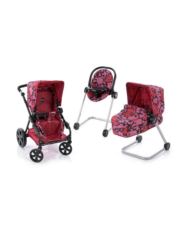 Redbox Icoo Grow With Me Doll Playset Stroller And High Chair