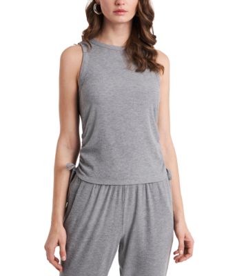 1.STATE - Ruched Side-Tie Tank Top