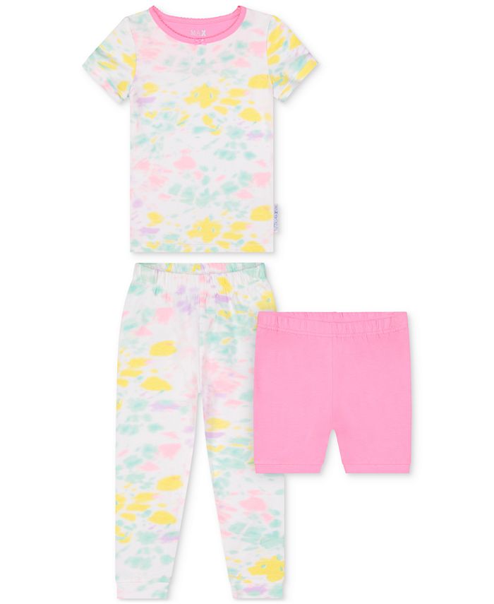 Max & Olivia Toddler Girls 2-Piece Printed Pajama Set with Shorts ...