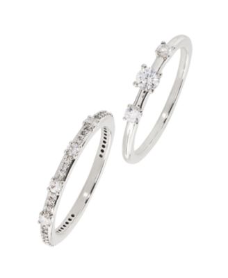 AVA NADRI - Pave Silver Tone Ring , Created for Macy's
