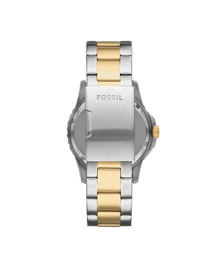 Fossil Men's FB-01 Sport Two-Tone Bracelet Watch 42mm - Macy's