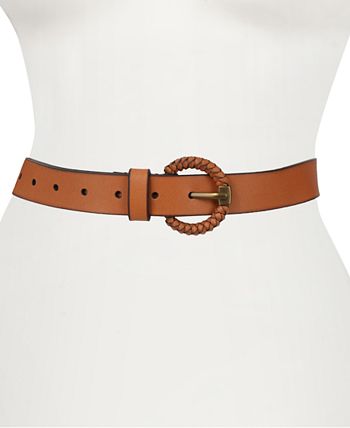 Frye Women's 32MM Woven-Buckle Leather Belt - Macy's