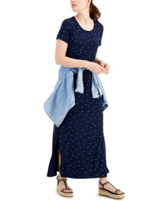 Style & Co - Printed A-Line Maxi Dress, Created for Macy's