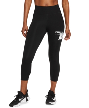 Nike One Women's Cropped Graphic-Print Leggings