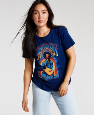 Cotton Jimi Hendrix-Graphic T-Shirt 