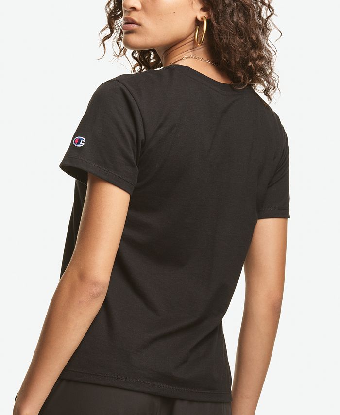 Women’s Short Sleeve T-Shirt Champion 116196-KL001 Black (S)