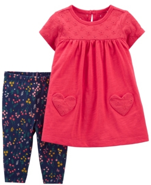 Carter's Baby Girls Jersey Dress and Legging Set 2 Pieces