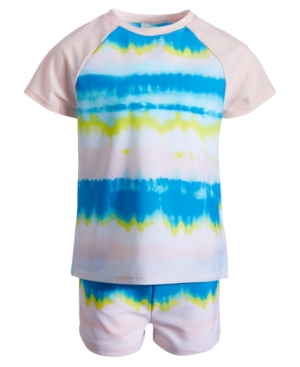 Ideology Big Girls Printed Rash Guard Set Created for Macy's