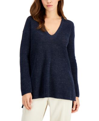 eileen fisher organic linen sweater