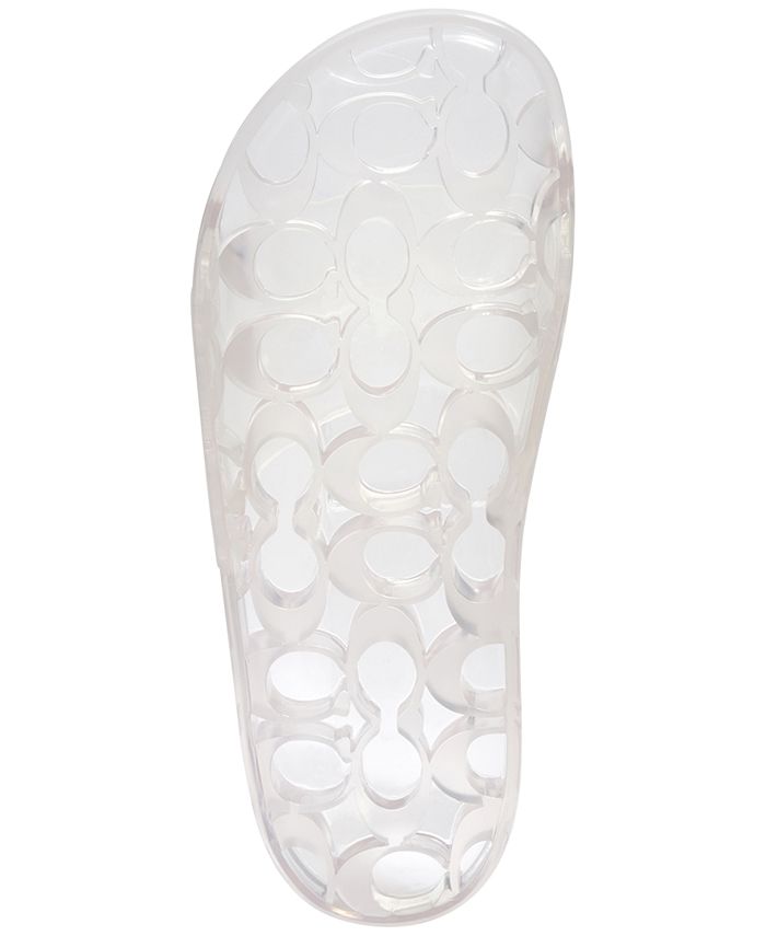 coach women's ulyssa translucent pool slides