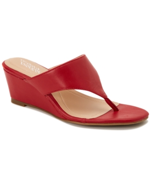 Alfani Step 'N Flex Andersonn Thong Wedge Sandals Created for Macy's Women's Shoes