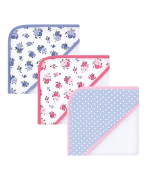 Baby Girls and Boys Hooded Towels 3 Pack