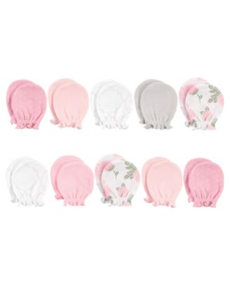 Baby Girls Hudson Cotton Scratch Mittens, Enchanted Forest, 0-6 Months