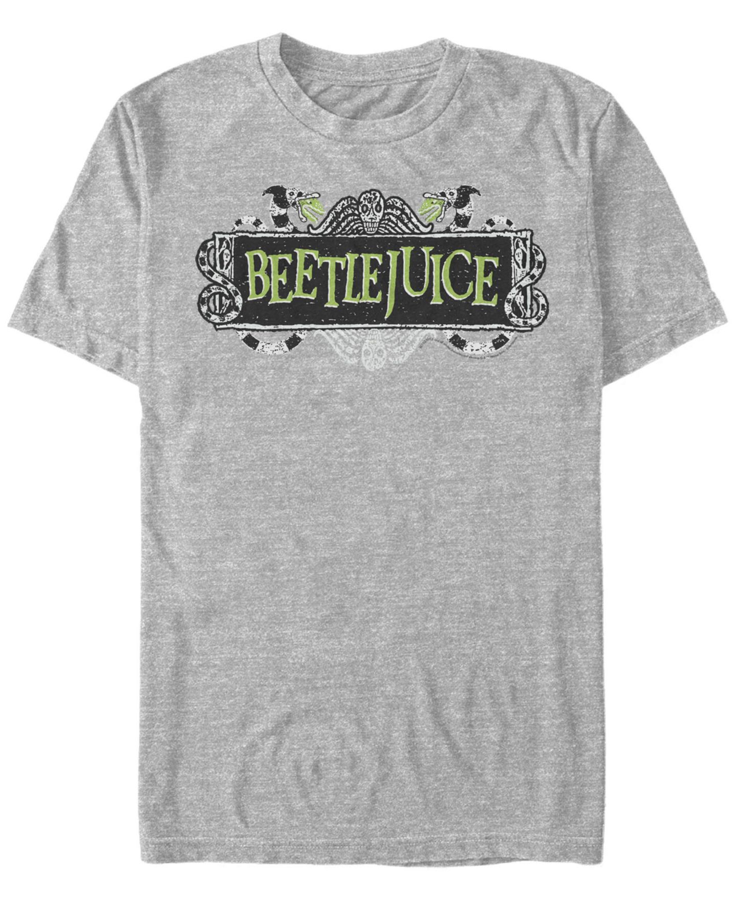 Мужская футболка Fifth Sun Beetlejuice Beetlejuice Logo Short Sleeve, цвет: Меланжевый — фото 1