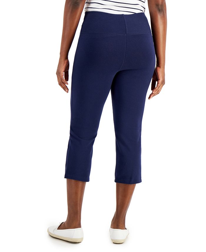 Karen Scott Petite Pull-On Capri Pants, Created for Macy's & Reviews ...