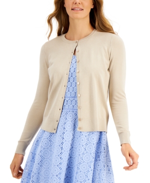Charter Club Long-Sleeve Button-Front Cardigan Created for Macy's