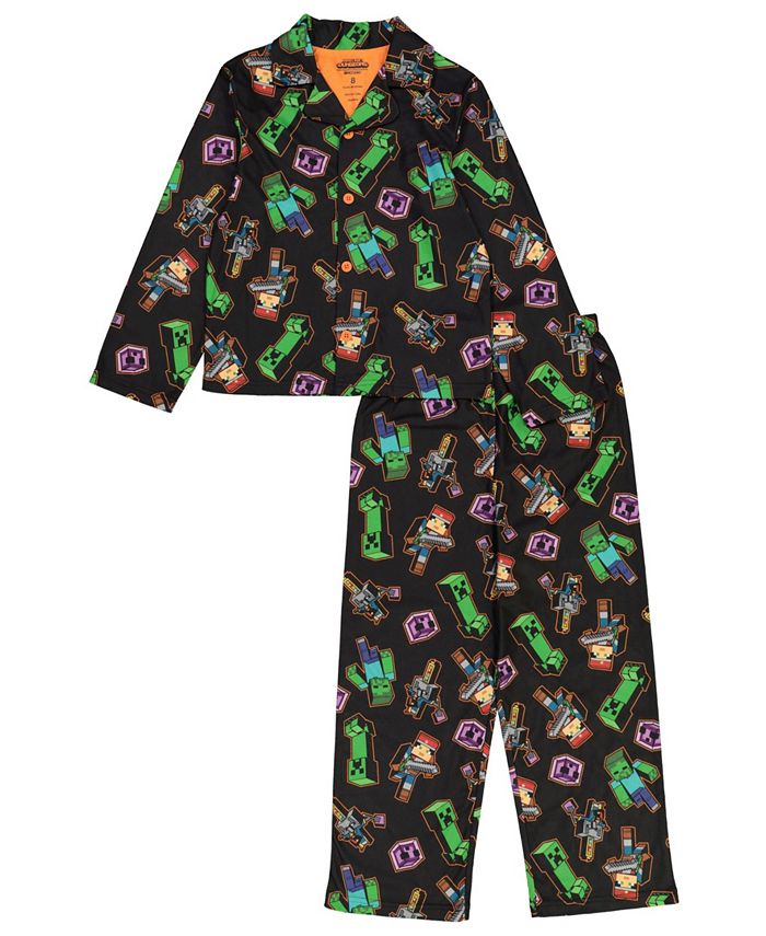 AME Minecraft Big Boy Coat 2 Piece Pajama Set - Macy's